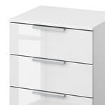 Comodino SKØP x3 Bianco lucido / Bianco alpino - Larghezza: 40 cm - Alluminio