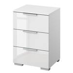 Table de chevet SKØP x3 Blanc brillant / Blanc alpin - Largeur : 40 cm - Aluminium