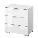 Table de chevet SKØP x3 Blanc brillant / Blanc alpin - Largeur : 50 cm - Couleurs du corps