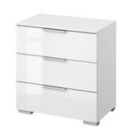 Table de nuit SKØP IV Blanc alpin / Blanc brillant - Aluminium