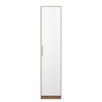 Armoire à portes battantes KiYDOO V Blanc / Imitation chêne de Stirling - 47 x 197 cm