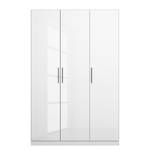 Armoire à portes battantes KiYDOO V Blanc brillant / Blanc alpin - 136 x 210 cm