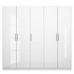Armoire à portes battantes KiYDOO V Blanc brillant / Blanc alpin - 226 x 197 cm