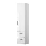 Armoire à portes battantes KiYDOO II Blanc brillant / Blanc alpin - 47 x 197 cm