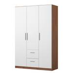 Drehtürenschrank KiYDOO II Weiß / Eiche Stirling Dekor - 136 x 197 cm