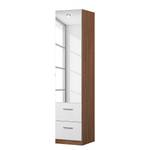 Armoire à portes battantes KiYDOO III Blanc / Imitation chêne de Stirling - 47 x 197 cm