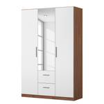 Armoire à portes battantes KiYDOO III Blanc / Imitation chêne de Stirling - 136 x 197 cm