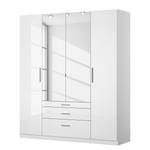 Armoire à portes battantes KiYDOO IV Blanc brillant / Blanc alpin - 181 x 197 cm