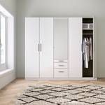 Armoire à portes battantes KiYDOO IV Blanc brillant / Blanc alpin - 226 x 210 cm