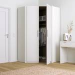 Armoire d’angle KiYDOO I Blanc alpin - Hauteur : 210 cm