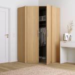 Armoire d’angle KiYDOO I Imitation chêne de Riviera - Hauteur : 210 cm