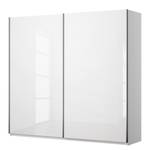Armoire à portes coulissantes KiYDOO I Blanc brillant / Blanc alpin - 226 x 197 cm