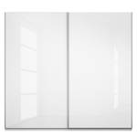 Armoire à portes coulissantes KiYDOO I Blanc brillant / Blanc alpin - 226 x 197 cm