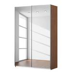 Schwebetürenschrank KiYDOO III Eiche Stirling Dekor - 136 x 210 cm - Aluminium