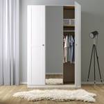 Armoire à portes battantes KiYDOO Blanc alpin - 136 x 197 cm