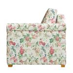 Canapé convertible Bernadett Tissu beige - Motif floral - 150 x 210 cm - Largeur : 188 cm