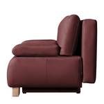 Schlafsofa Novato Echtleder Bordeaux