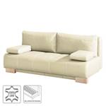 Schlafsofa Novato Echtleder Beige