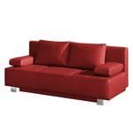 Divano letto in vera pelle Dayly Vera pelle - Rosso