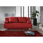 Divano letto in vera pelle Dayly Vera pelle - Rosso