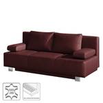 Schlafsofa Dayly Echtleder Bordeaux