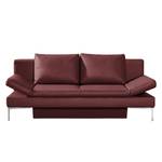 Schlafsofa Salen Echtleder Bordeaux