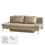 Schlafsofa Salen Echtleder Warmes Beige