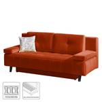 Canapé convertible Loppi Velours - Orange