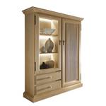 Armoire vitrine Breddin III Pin massif - Avec éclairage