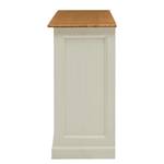 Commode Sollerön II Pin massif - Pin blanc / Pin couleur miel / Laiton