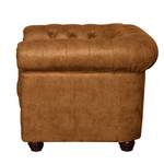 Fauteuil Kamaru Imitation cuir Cognac