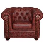 Fauteuil Kamaru Imitation cuir Bordeaux