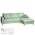 Ecksofa Greeneville Strukturstoff Mint - Longchair davorstehend rechts