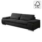 Sofa Madison (3-Sitzer) Strukturstoff Schwarz