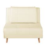 Fauteuil convertible Rovigo Cuir synthétique creme - Crème