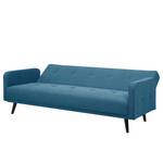 Canapé convertible Daru II Tissu structuré - Bleu lagon