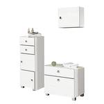 Set mobili da bagno Montreal (3 pezzi) Bianco lucido