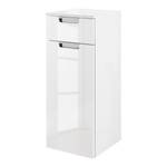 Armoire basse Romana Blanc brillant