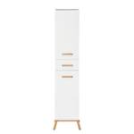 Armoire colonne Venlo Blanc brillant / Chêne