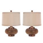 Lampada da tavolo Alexis (set da 2) Color rame/Beige