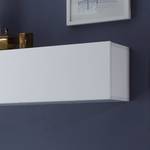 Wohnwand Cube LC (4-teilig) Anthracite brillant / Blanc brillant