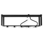 Wandgarderobe Welbeck II Metall - Schwarz