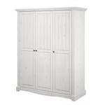 Armoire à vêtements Karlotta (3 portes) Pin / Blanc lavé - Blanc délavé