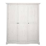 Kledingkast Karlotta (3-deurs) grenenhout/white wash - White Washed