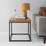 Table d'appoint Prairie Placage noyer véritable / Noir