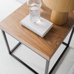 Table d'appoint Prairie Placage noyer véritable / Noir