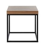 Table d'appoint Prairie Placage noyer véritable / Noir