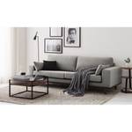 Sofa Billund (3-Sitzer) Strukturstoff Grau - Textil - 237 x 84 x 91 cm