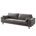 Sofa Billund (3-Sitzer) Strukturstoff Grau - Textil - 237 x 84 x 91 cm