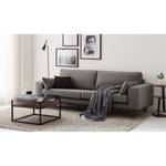 Sofa Billund (3-Sitzer) Strukturstoff Grau - Textil - 237 x 84 x 91 cm